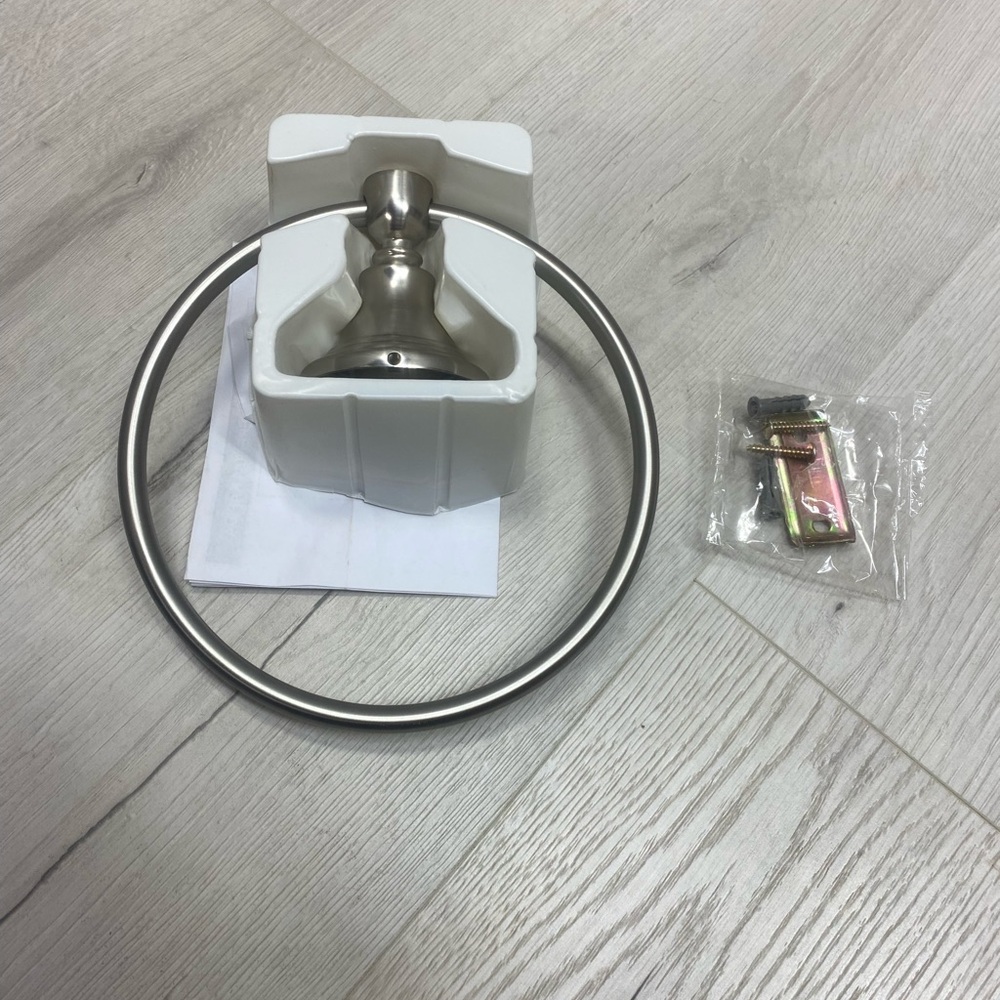 Allen + Roth Nickel Finish Towel Ring - Picture 6 of 10